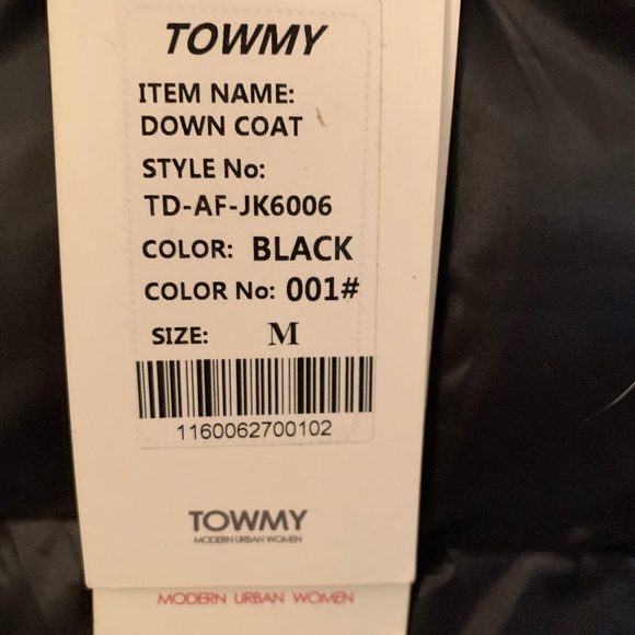 BLACK DOWN  WINTER COAT - M/S - Picture 14 of 16